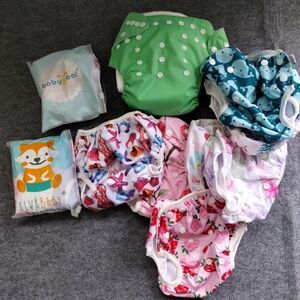 alva baby Swim diapers lot Of 12 Adjustable New And Used
